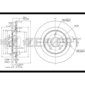 Диск торм. зад. Citroen C4 Aircross 12- Mitsubishi ASX (GA) 10- Outlander (GF_W GG_W) 12- Peugeo <b>ZEKKERT BS-5835</b>