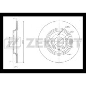 Диск торм. зад. Audi A4 IV 07- A4 Allroad 09- A5/S5 07- A6/S6 IV 10- A6 Allroad II 12- Q5 (8RB) BS5842 <b>ZEKKERT BS-5842</b>