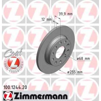 Тормозной диск ZIMMERMANN 100.1244.20