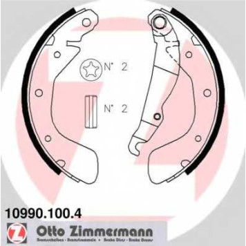 Комплект тормозных колодок для OPEL ASTRA, CORSA, TIGRA <b>ZIMMERMANN 10990.100.4</b>