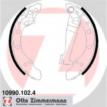 Комплект тормозных колодок для AUDI 100, 80, 90, COUPE / VW PASSAT, SANTANA <b>ZIMMERMANN 10990.102.4</b>