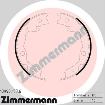 Колодки тоPмозные баPабанные <b>ZIMMERMANN 109901576</b>