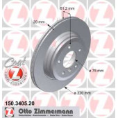 Тормозной диск ZIMMERMANN 150.3405.20