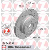 Тормозной диск ZIMMERMANN 150.3450.52