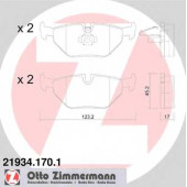 Колодки тормозные дисковые для BMW 3(E46), Z4(E85,E86) / SAAB 9-5(YS3E) <b>ZIMMERMANN 21934.170.1 / 21934</b>