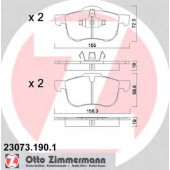 Колодки тормозные дисковые для VOLVO S60, S80(TS,XY), V70(LV,SW), XC70 CROSS COUNTRY <b>ZIMMERMANN 23073.190.1 / 23073</b>