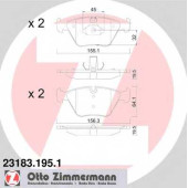 Колодки тормозные дисковые для BMW 3(E46), X3(E83), Z4(E85,E86) <b>ZIMMERMANN 23183.195.1 / 21676</b>