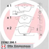 Колодки тормозные дисковые для AUDI A3, TT / SKODA OCTAVIA / VW BORA, GOLF, NEW BEETLE, POLO <b>ZIMMERMANN 23392.200.1 / 20676</b>