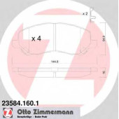 Колодки тормозные дисковые для CHRYSLER SEBRING / CITROEN C4 AIRCROSS / JEEP COMPASS, PATRIOT / MITSUBISHI ASX, GALANT, LANCER, OUTLANDER, SPACE RUNNER / PEUGEOT 4008 <b>ZIMMERMANN 23584.160.1 / 23584</b>