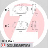Колодки тормозные дисковые для BMW 1(E81,E87), 3(E90,E91) <b>ZIMMERMANN 23623.170.1 / 23623</b>