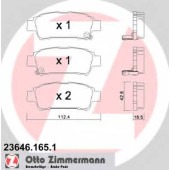 Колодки тормозные дисковые для TOYOTA AVENSIS(#ACM2#,#CLM2#), PREVIA(ACR3#,CLR3#,MCR3#) <b>ZIMMERMANN 23646.165.1 / 23646</b>