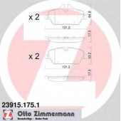 Колодки тормозные дисковые для BMW 1(E81,E82,E87,E88), 2(F45), i3(I01) / FORD FOCUS(DA#) <b>ZIMMERMANN 23915.175.1 / 23915</b>