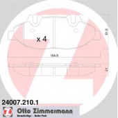Колодки тормозные дисковые для MERCEDES VIANO(W639), VITO(W639) <b>ZIMMERMANN 24007.210.1 / 24007</b>