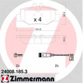 Колодки тормозные дисковые для MERCEDES VIANO(W639), VITO(W639) <b>ZIMMERMANN 24008.185.3 / 24008</b>