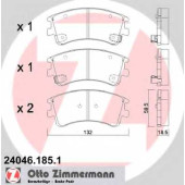 Колодки тормозные дисковые для MAZDA 6(GG,GY) <b>ZIMMERMANN 24046.185.1 / 24046</b>