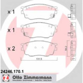 Колодки тормозные дисковые для MAZDA 6(GG) <b>ZIMMERMANN 24246.170.1 / 24246</b>