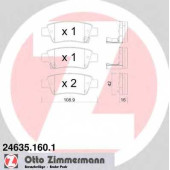 Колодки тормозные дисковые для HONDA CR(RE) <b>ZIMMERMANN 24635.160.1 / 24635</b>