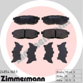 Колодки торм. <b>ZIMMERMANN 248541601</b>