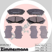 Колодки тоPмозные дисковые <b>ZIMMERMANN 257251551</b>