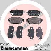 Колодки тоPмозные дисковые <b>ZIMMERMANN 259651551</b>