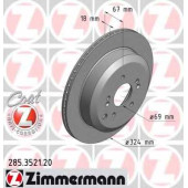 Тормозной диск ZIMMERMANN 285.3521.20