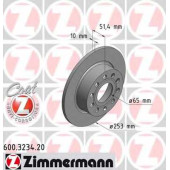 Тормозной диск ZIMMERMANN 600.3234.20
