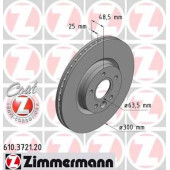 Тормозной диск ZIMMERMANN 610.3721.20